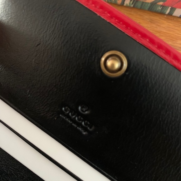 Gucci Marmont Card Case Black Beige - Picture 3 of 4